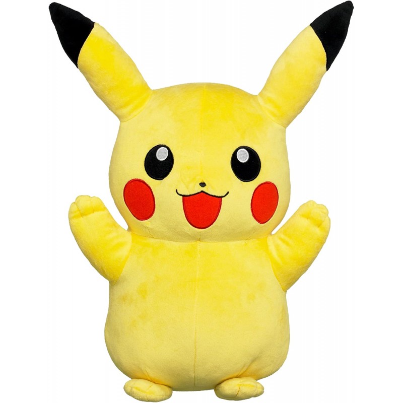 Peluche géante Pikachu jaune 43 cm 