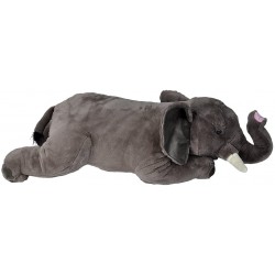 Peluche géante Éléphant gris 76 cm 
