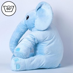 Peluche géante éléphant bleu 55 cm 