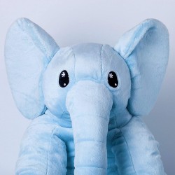 Peluche géante éléphant bleu 55 cm 