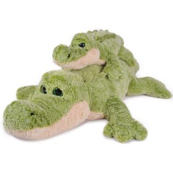 Peluche géante crocodile vert 70 cm 