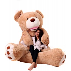 Peluche géante XXL ours marron MAKOSAS 260 cm 