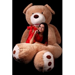 Peluche géante XXL ours marron MAKOSAS 260 cm 