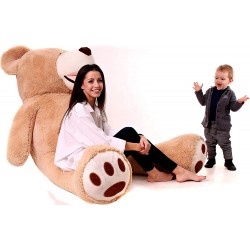 Peluche géante XXL ours marron MAKOSAS 260 cm 