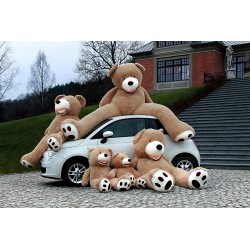 Peluche géante XXL ours marron MAKOSAS 260 cm 