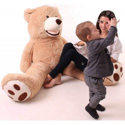 Peluche géante XXL ours marron MAKOSAS 260 cm 