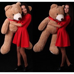 Peluche géante XXL ours marron MAKOSAS 260 cm 