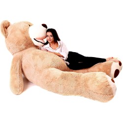 Peluche géante XXL ours marron MAKOSAS 260 cm 