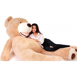 Peluche géante XXL ours marron MAKOSAS 260 cm 