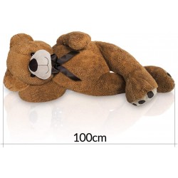 Peluche géante Ours marron 100 cm 