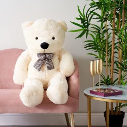 Peluche géante Teddy Bear blanc 120 cm 