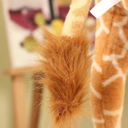 Peluche géante girafe jaune marron Hengqiyuan 120 cm 