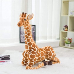 Peluche géante girafe jaune marron Hengqiyuan 120 cm 