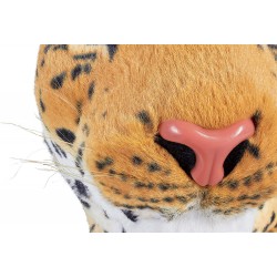 Peluche géante léopard marron BRUBAKER 110 cm 