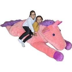 Peluche Licorne 220 cm Géante XXL 